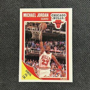 Michael Jordan 1989 Fleer Scoring Average Leader #21 Chicago Bulls HOF NBA
